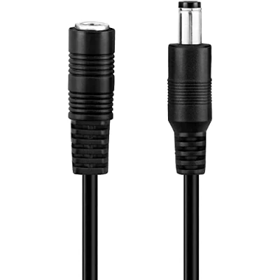 Obrázek conecto CC20072 prodlužovací kabel, DC dutý konektor s zdířkou, 5,5 x 2,5 mm, 5 m, černý