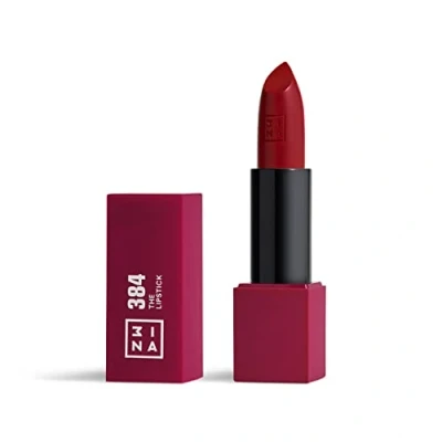 Obrázek 3INA MAKEUP The Lipstick 384 Wein Matte rtěnka matná s vitaminem E a bambuckým máslem Dlouhotrvající vysoce pigmentovaný krém vanilková vůně Vegan Cruelty Free