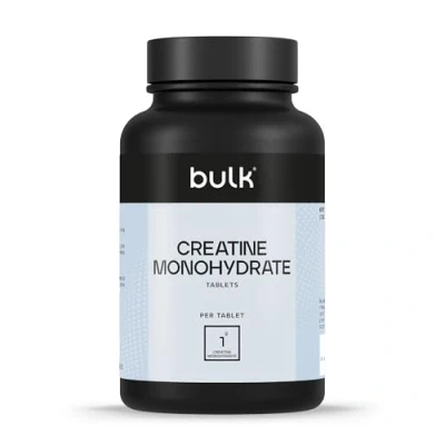 Obrázek Bulk Kreatin monohydrát tablety, 1000 mg, 90 tablet, 30 porcí, balení se může lišit