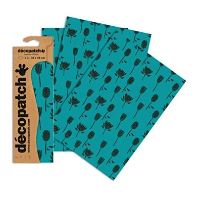 Obrázek Decopatch Papier No. 758 (grün Distel, 395 x 298 mm) 3er Pack