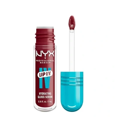 Obrázek NYX Professional Makeup Hydratační lesk na rty a rty, až 12 hodin péče, Lip IV Hydrating Gloss Stain, barva: Blush Rush