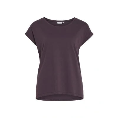 Obrázek VILA Vidreamers NEW PURE Jednoduché tričko, Ženy, Velikost: XS, Plum perfect