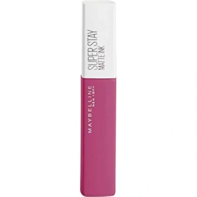 Obrázek Maybelline New York Rtěnka, Super Stay Matte Ink Pinks, tekutá, matná a dlouhotrvající, č. 150 Pathfinder, 5 ml