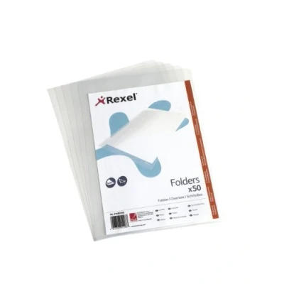 Obrázek Rexel 21685090 průhledné pouzdro, A4, PP, 150 µ, 50 kusů, bezbarvé