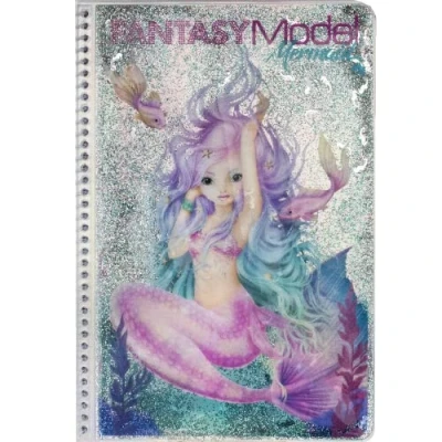 Obrázek Depesche 10472 TOPModel Fantasy omalovánky Mermaid, kniha omalovánek v designu mořské panny, 80 stran, vč. nálepek, cca 17 x 23,5 1,5 cm