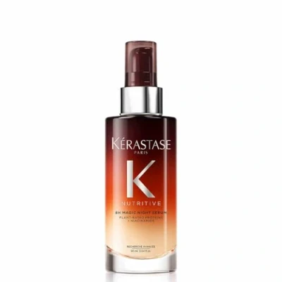 Obrázek Kérastase Nutritive, noční sérum pro normální až lehce suché vlasy, vyživující a vyhlazující větší lesk hebkost, bez parabenů, 8H Magic Night sérum, 90 ml