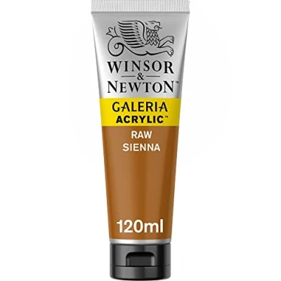 Obrázek Winsor &amp; Newton 2131552 Galeria akrylová barva, vysoká pigmentace, stálobarevná, máslová konzistence, tuba 120 ml Sienna Nature