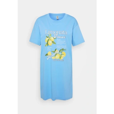 Obrázek Lindex BIG TEE Night Dress Basic Noční košile, Ženy, Velikost: XS, Light dusty blue
