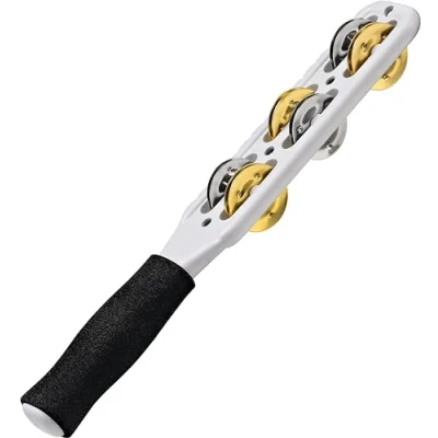 Obrázek Meinl Percussion JG1M WH Jingle Sticks s ocelovými a mosaznými sponami, profesionální Series, bílé