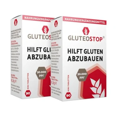 Obrázek GluteoStop pomáhá odbourávat lepek citlivost na nízkolepková výživa enzym (180 mini tablet)