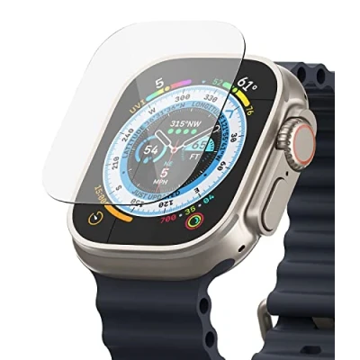 Obrázek Ringke Tempered Glass Screen Protector [4dílné balení] kompatibilní s Apple Watch Ultra 2 (2023) / 49 mm pancéřové sklo kompletní ochranná fólie