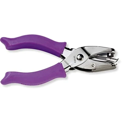 Obrázek Fiskars Ruční děrovačka s motivem, razicí kleště pro děrování středních kruhů, leváky/praváky, 1003817