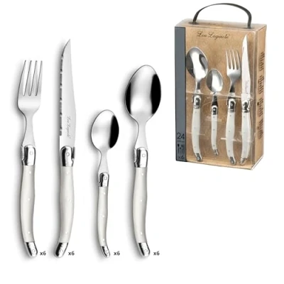 Obrázek Lou Laguiole Tradition 24 Piece Cutlery Set Pearl