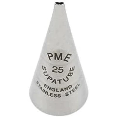 Obrázek PME ST25 Mittelgroße Kalligraphie Supatube Nr. 25 ausnahtlosem Edelstahl, Silver, 1.72 x 3.5 cm