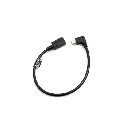 Obrázek SYSTEM S Mini USB úhlový kabel na mikro zdířce, 27 cm