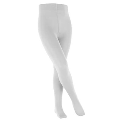 Obrázek FALKE Unisex dětské punčocháče Cotton Touch K TI bavlna tlusté jednobarevné 1 kus, bílé (White 2000), 98 104, bílá 2000)