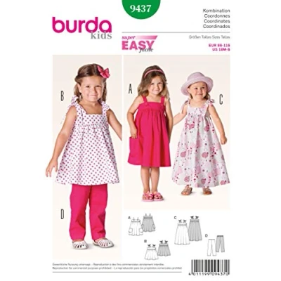 Obrázek Burda střihací vzor Tr?ger šaty? Kalhoty 9437
