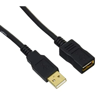 Obrázek Amazon Basics 1IGG USB 2. 0 prodlužovací kabel A konektor na zdířku, 2 m, černý