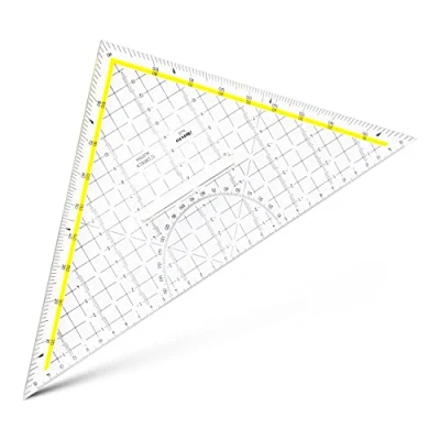 Obrázek TZ trojúhelník 325 mm s rukojetí z plexiskla a fazetou