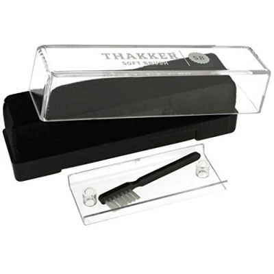 Obrázek THAKKER Soft Brush antistatický gramofonový kartáč se sametovým polstrováním vč. jehlového kartáče