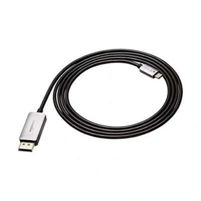 Obrázek Amazon Basics Kabel USB C na DisplayPort, hliník, 1,8 m, šedý