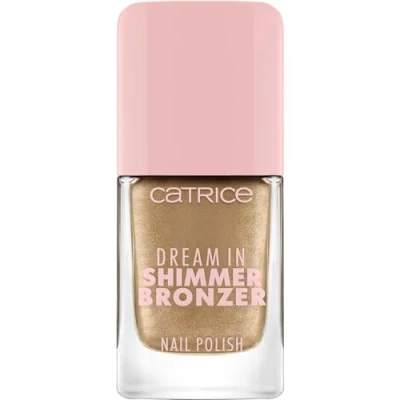 Obrázek Catrice Dream In Shimmer Bronzer Nail Polish, č. 090, hnědá, dlouhotrvající, třpytivá, bez acetonu, vegan, mikroplastových částic, konzervačních látek, 1 balení (10,5 ml)