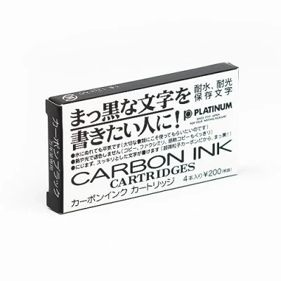 Obrázek Platinum Carbon inkoustové kazety, černé, 4 kusy (balení 1 ks)