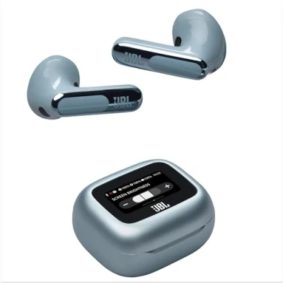 Obrázek JBL sluchátka Live Flex 3, bezdrátová do uší s Bluetooth, výdrž baterie 50 hodin, adaptivní potlačení hluku a zvuk Signature vysokým rozlišením, vodotěsnost IP54, se špunty uší,