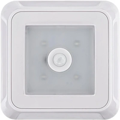 Obrázek MÜLLER Light Cara Sensor mobilní LED lampa na baterie s pohybovým senzorem a stmívání, orientační světlo, 0,5 W, 12 lm, samolepicí magnetickým držákem, vč. baterií (4x AAA), bílá