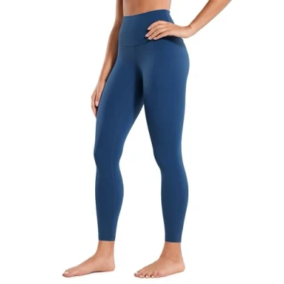 Obrázek CRZ YOGA Butterluxe dámské sportovní legíny s vysokým pasem neprůhledné na jógu kalhoty Workout Gym 64 cm/71 cm, francouzského námořnictva