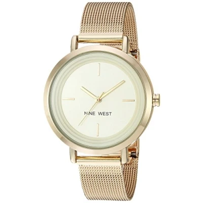 Obrázek Nine West Damen analog Japanisches Quarzwerk Uhr mit Edelstahl Armband NW/2146CHGP