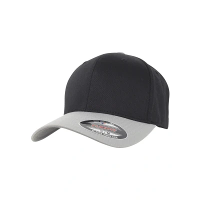 Obrázek Flexfit Wooly Combed 2TONE Kšiltovka, Velikost: S/M, Black/silver