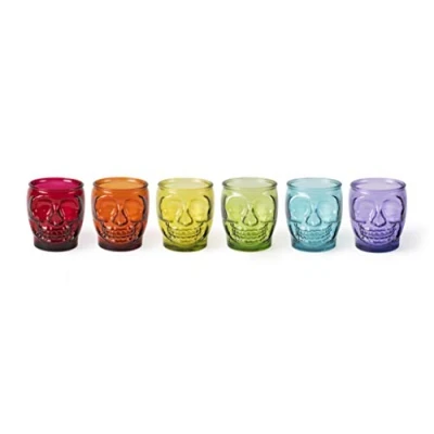 Obrázek Excelsa 64045 Calavera Set mit 6 Gläsern, Rot, Gelb, Grün