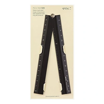 Obrázek Midori Multi Aluminium Lineal, 30 cm, černá (42254006)