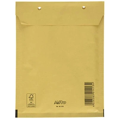 Obrázek AirPro Bublinková taška velikost B13 (225x170x5mm) lepicí hnědá 80 g FSC 100 kusů