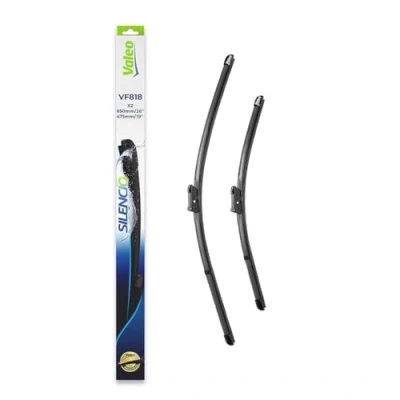 Obrázek VALEO Silencio stěrače VF818 výkonný, vynikající výhled na silnici, jednoduchá montáž originální ploché listy 650 mm/475 mm přední sada se 2 577818