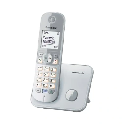 Obrázek Panasonic KX TG6811GS DECT bezdrátový telefon (málo zářivý, Eco Modus, GAP telefon, bez záznamu hovorů, pevná linka, zámek hovoru) perlově stříbrný