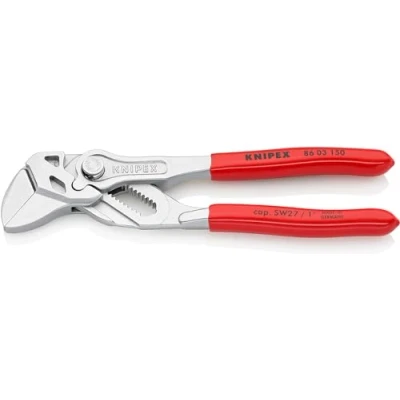 Obrázek KNIPEX Klešťový klíč, malý, multifunkční chrom vanadium, pochromovaná ochrana proti korozi, 150 mm (SB karta/blistr), 86 03 SB