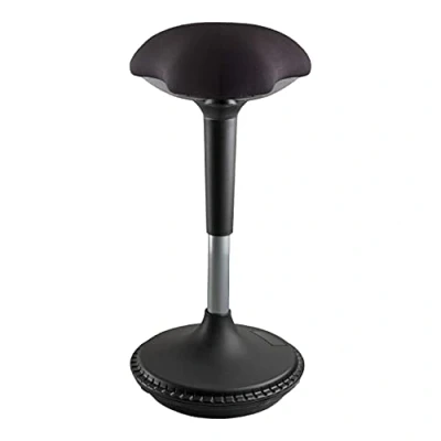 Obrázek Unilux 400110242 Víceúčelový stolička Moove pro dynamické Sedět práce se Posaď v ergonomická sedadlo s Vibrační efekt A Přestavování výšky sedadla, stojací Černá