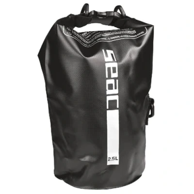 Obrázek Seac Dry Bag, vodotěsná taška ideální pro potápění, jízdu na člunu a cestování, 2,5 l, černá
