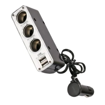 Obrázek All Ride 871125248884 Steckdose 3er mit 2 USB Anschlüssen, 12/24 V