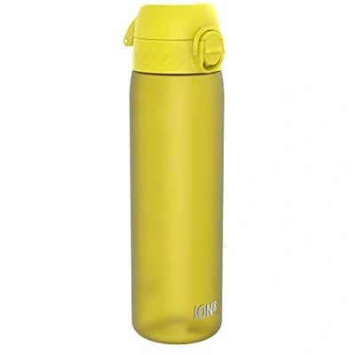 Obrázek Ion8 Láhev na pití, 500 ml, zabezpečené proti protékání, otevírání jednou rukou, bezpečné uzavírání, vhodné do myčky nádobí, bez BPA, držadlo, skládací víčko, snadné čištění, klimaticky neutrální,