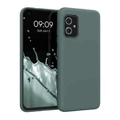Obrázek kwmobile pouzdro kompatibilní s ASUS Zenfone 8 měkké TPU silikonové vhodné pro bezdrátové nabíjení jedlová zelená