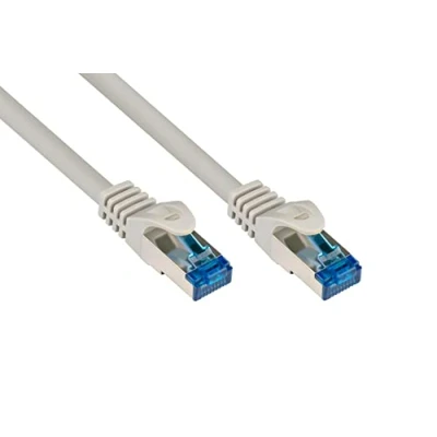 Obrázek patch kabel, kat. 6A, S/FTP, PiMF, bez halogenů, 500 MHz, šedá, 7,5 m, Good Connections®