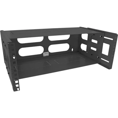 Obrázek InLine® 19&quot; stojan pro montáž na stěnu, 4HE, hloubka 24 40 cm, s krytem, černý