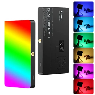 Obrázek ULANZI LT002 RGB LED Videoleuchte, 7&quot; Video Licht Dimmbare 2500K 9000K, Kamera mit Magneten, CRI 95+, eingebauter 4000mAh Akku, tragbare Foto für DSLR Videofotografie