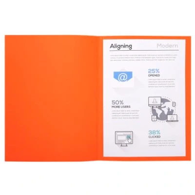 Obrázek Exacompta Balení 410007E (se 100 kryty na spisy Forever, z recyklovaného kartonu 250 g, DIN A4, 21 x 29,7 cm) oranžová