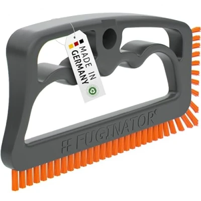 Obrázek FUGINATOR® kartáč na spáry šedý/oranžový čisticí čištění spár v koupelně, WC, kuchyňské stěnových a podlahových dlaždic praktický dlaždice