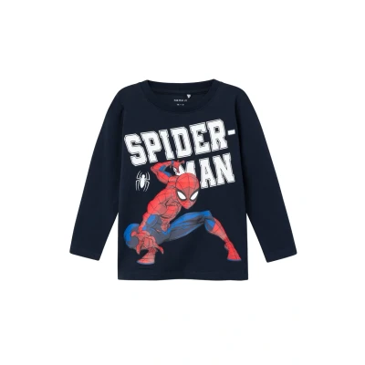 Obrázek Name it Nmmnaza Spiderman Top s dlouhým rukávem pro děti, Velikost: 86, Dark sapphire