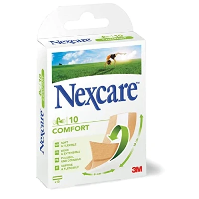 Obrázek Nexcare Ultra Stretch Comfort flexibilní pás náplast, 6 cm x 10 cm, 10/balení